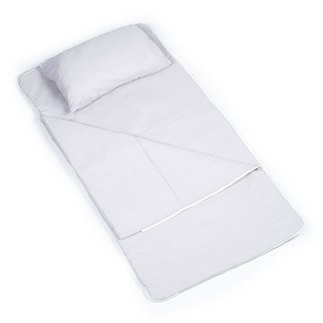 Sac de dormit de bumbac cu perna si fermoar 140x75 cm Nativo Dreams Gri PMICNAT-D/SDK-GRI