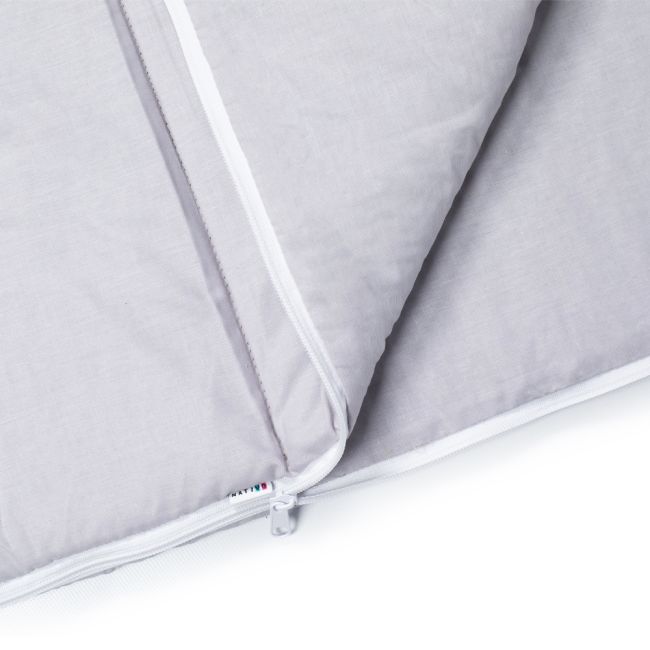 Sac de dormit de bumbac cu perna si fermoar 140x75 cm Nativo Dreams Gri PMICNAT-D/SDK-GRI