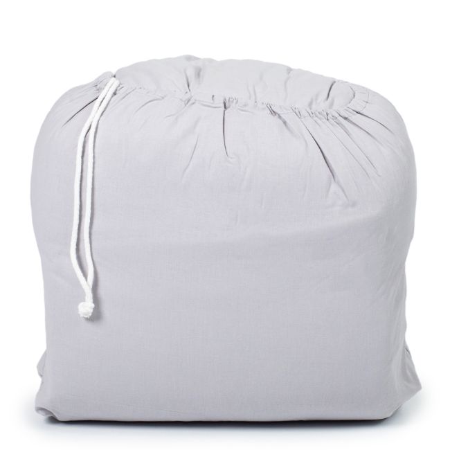 Sac de dormit de bumbac cu perna si fermoar 140x75 cm Nativo Dreams Gri PMICNAT-D/SDK-GRI