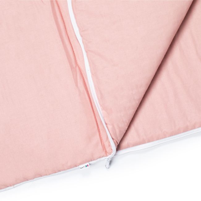 Sac de dormit de bumbac cu perna si fermoar 140x75 cm Nativo Dreams Piersica PMICNAT-D/SDK-PIERSICA
