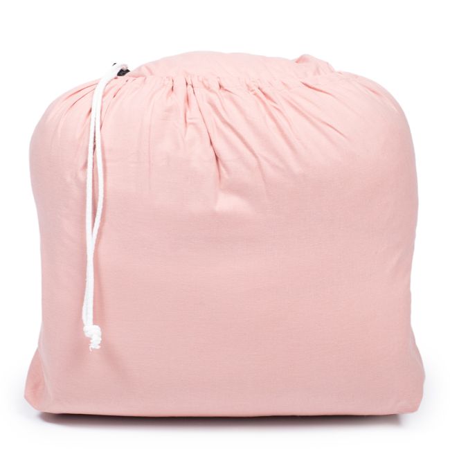 Sac de dormit de bumbac cu perna si fermoar 140x75 cm Nativo Dreams Piersica PMICNAT-D/SDK-PIERSICA