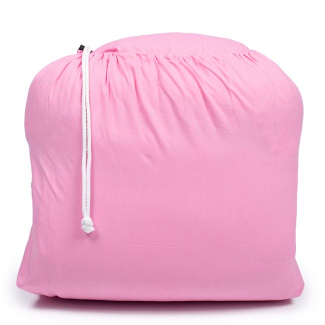 Sac de dormit de bumbac cu perna si fermoar 140x75 cm Nativo Dreams Roz PMICNAT-D/SDK-ROZ