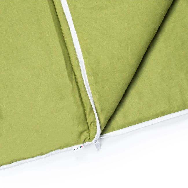 Sac de dormit de bumbac cu perna si fermoar 140x75 cm Nativo Dreams Verde PMICNAT-D/SDK-VERDE