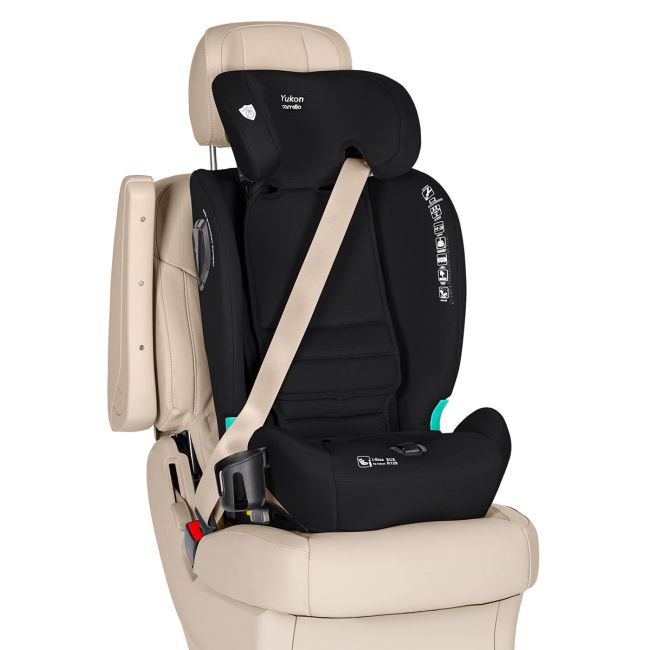 Scaun auto Isofix, 2 pozitii de inclinare, Top Tether, Carrello YUKON I-Size 76-150 cm Midnight Black PMICCRL-15808-MNBLACK