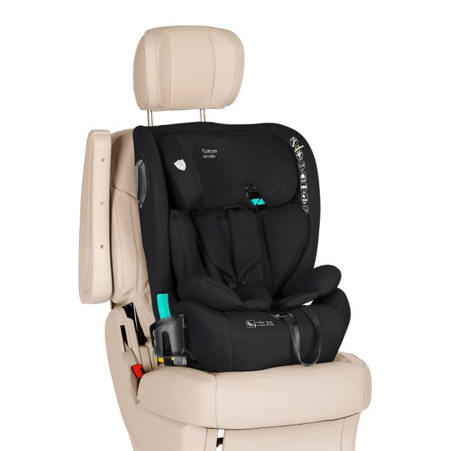 Scaun auto Isofix, 2 pozitii de inclinare, Top Tether, Carrello YUKON I-Size 76-150 cm Midnight Black PMICCRL-15808-MNBLACK