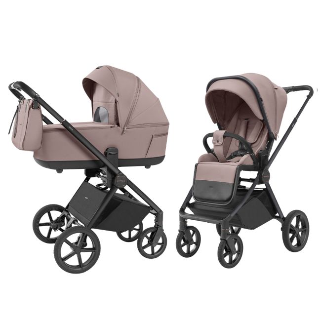 Carucior 2 in 1, reversibil, protectie UV SPF 50, 2 in 1 Carrello Ultra 2025 Warm Beige PMICCRL-6527-WRBEIGE