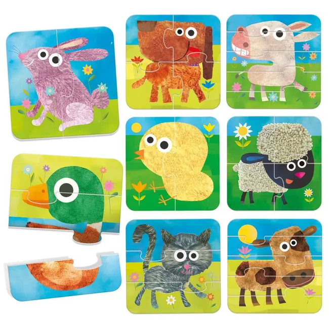 Headu - 8 puzzleuri progresive animale de la ferma ARTHE55515