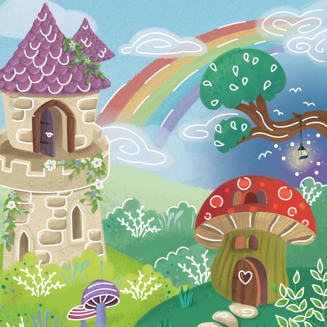 Kit de creat magneti tematica Fantasy pentru copii - 17 piese
