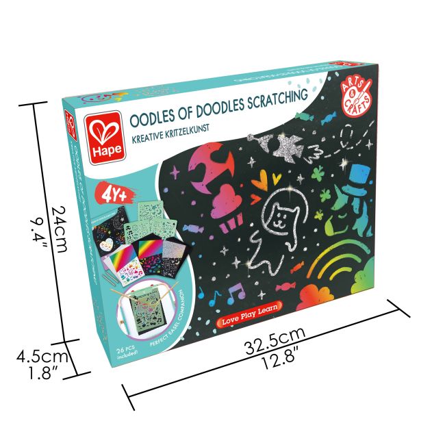Kit de creat tablouri prin razuire pentru copii - 26 piese