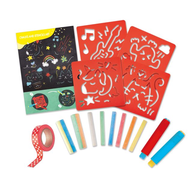 Kit desene cu creta pentru copii - 22 piese