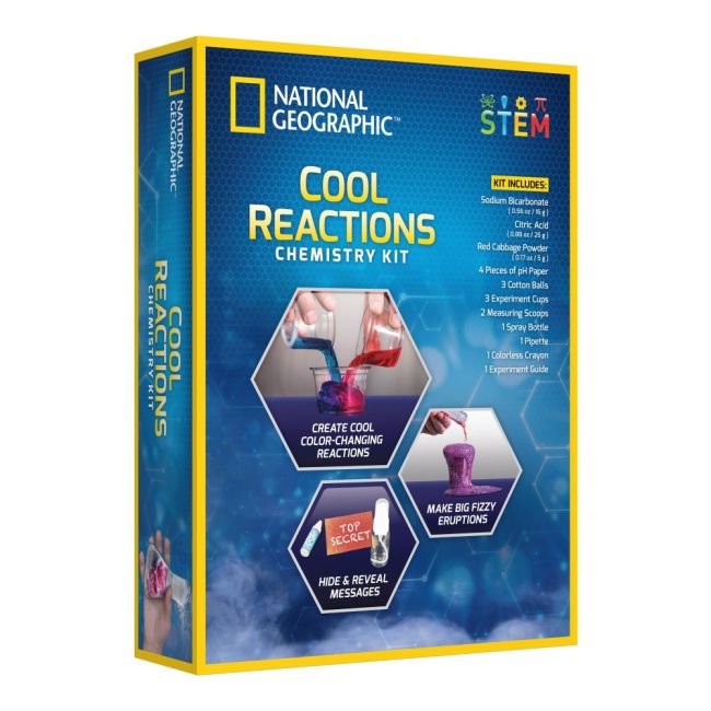 National Geographic - Kit creativ reactii chimice fascinante ARTNG22572