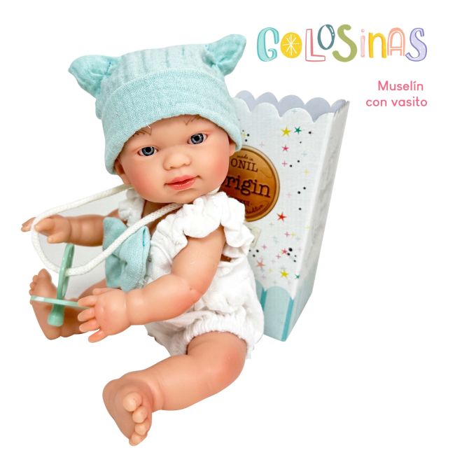 Papusa Nines D'Onil, Colectia Golosinas, cu miros de vanilie, 26 cm (2024)