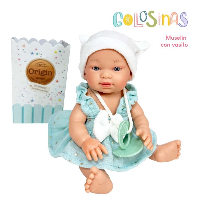 Papusa Nines D'Onil, Colectia Golosinas, cu miros de vanilie, 26 cm (2024)