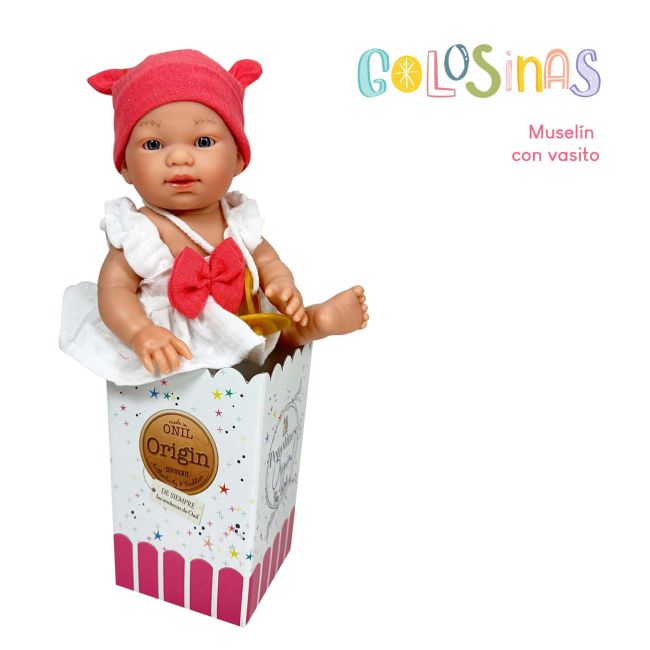 Papusa Nines D'Onil, Colectia Golosinas, cu miros de vanilie, 26 cm (2024)