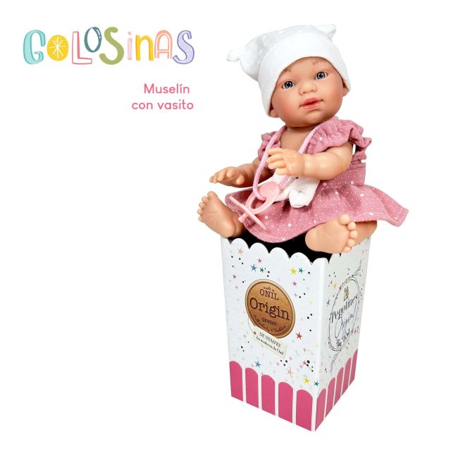 Papusa Nines D'Onil, Colectia Golosinas, cu miros de vanilie, 26 cm (2024)