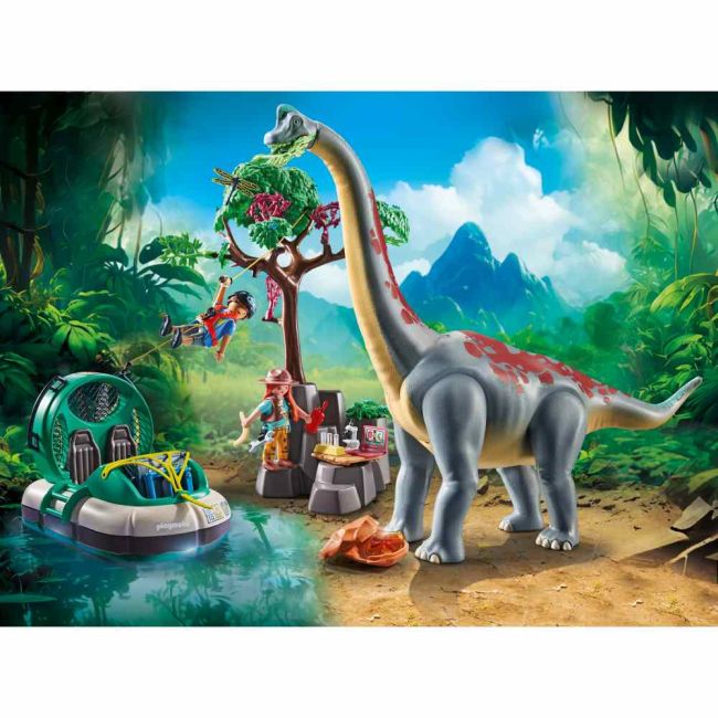 Playmobil - Brachiosaurus si hovercraft Playmobil ARTPM71819