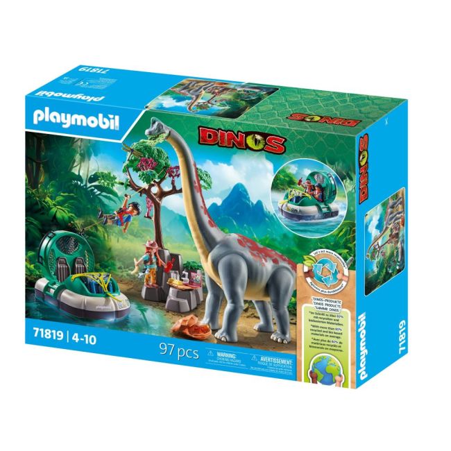 Playmobil - Brachiosaurus si hovercraft Playmobil ARTPM71819
