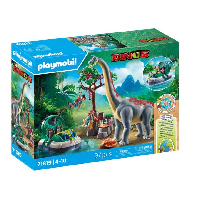 Playmobil - Brachiosaurus si hovercraft Playmobil ARTPM71819