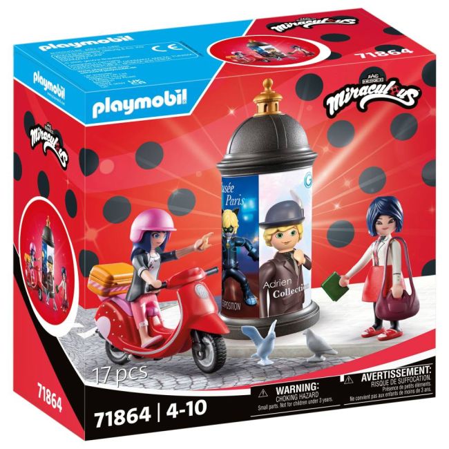Playmobil - Miraculous Plimbare cu scuterul prin Paris ARTPM71864