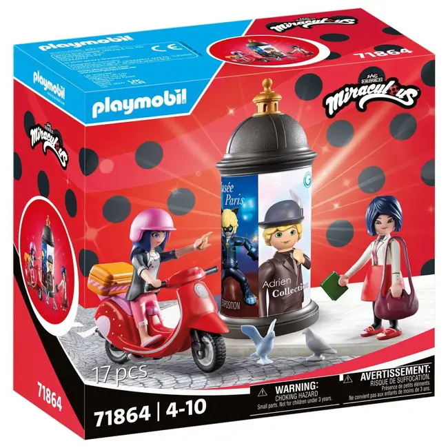 Playmobil - Miraculous Plimbare cu scuterul prin Paris ARTPM71864