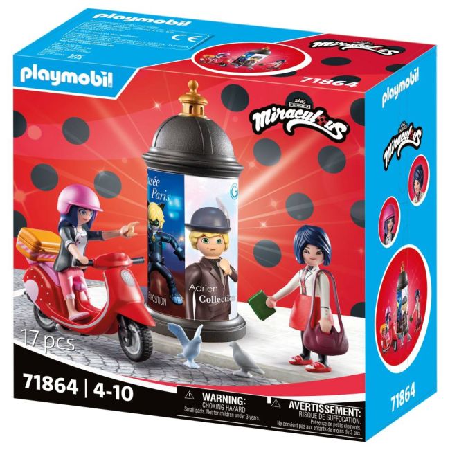 Playmobil - Miraculous Plimbare cu scuterul prin Paris ARTPM71864