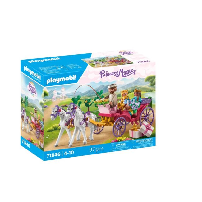 Playmobil - Plimbarea cuplului regal cu caleasca Playmobil ARTPM71846