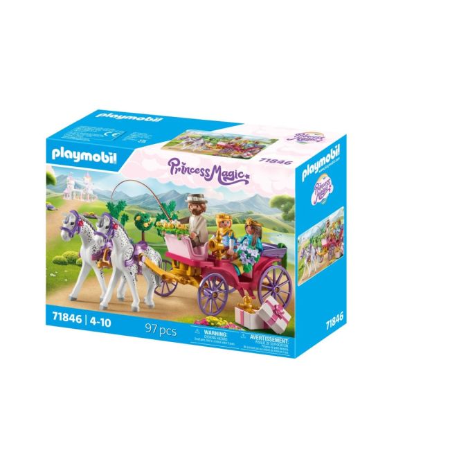 Playmobil - Plimbarea cuplului regal cu caleasca Playmobil ARTPM71846