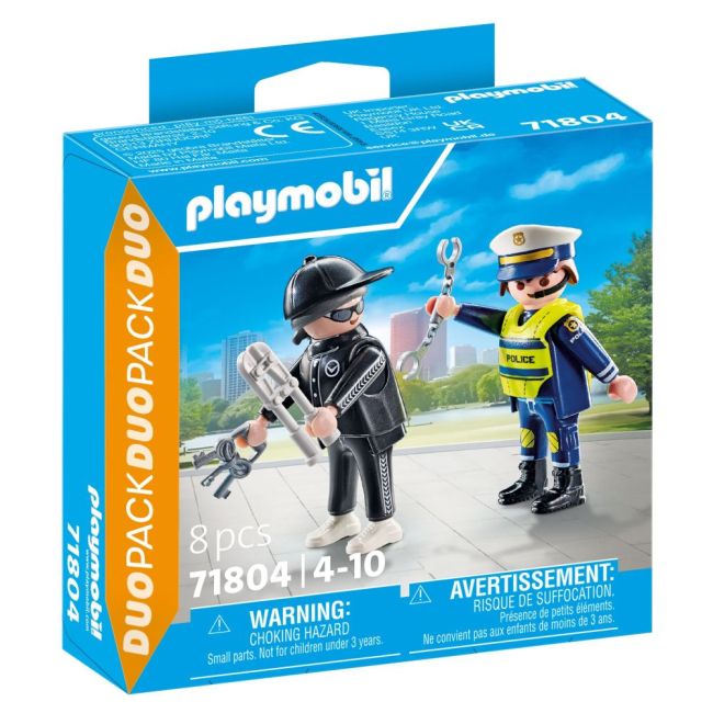 Playmobil - Set 2 figurine Politist si hot ARTPM71804