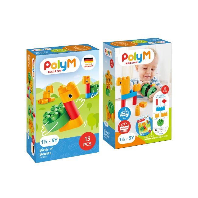 PolyM - Animale creative de jucarie (18 piese)