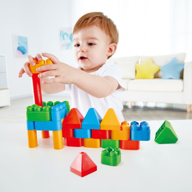 PolyM - Kit de constructie arhitectura pentru copii (30 piese)