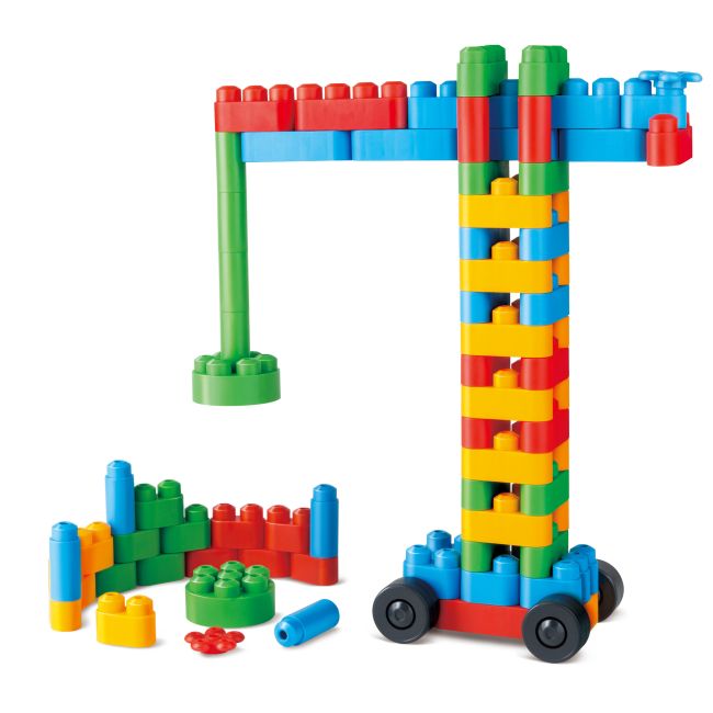 PolyM - Kit de constructor creativ pentru copii (80 piese)
