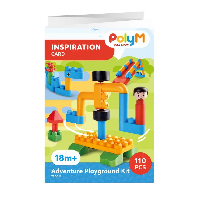 PolyM - Kit de joaca pentru aventura pentru copii (110 piese)