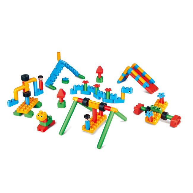 PolyM - Kit de joaca pentru aventura pentru copii (110 piese)