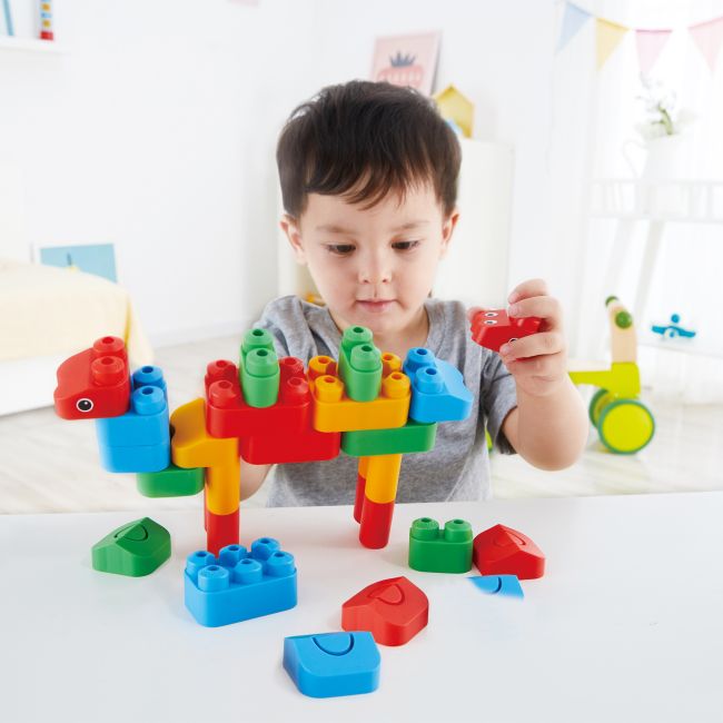 PolyM - Set constructie gradina zoologica pentru copii (31 piese)