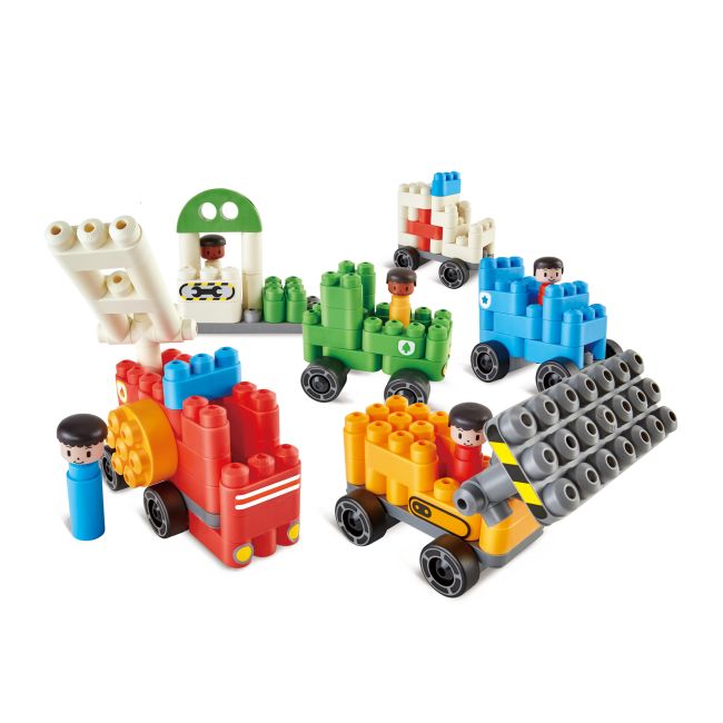 PolyM - Vehicule de jucarie pentru copii (130 piese)