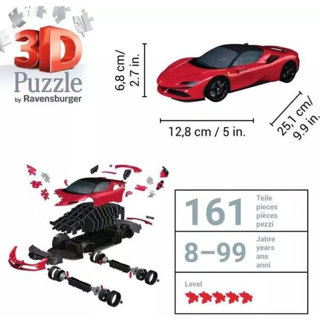 Ravensburger - Puzzle 3D Ferrari SF 90 108 piese ARTRVS3D11576