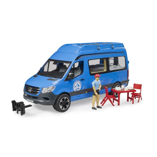 Bruder Sprinter Camping Mercedes Benz cu sofer si accesorii ARTBR02684