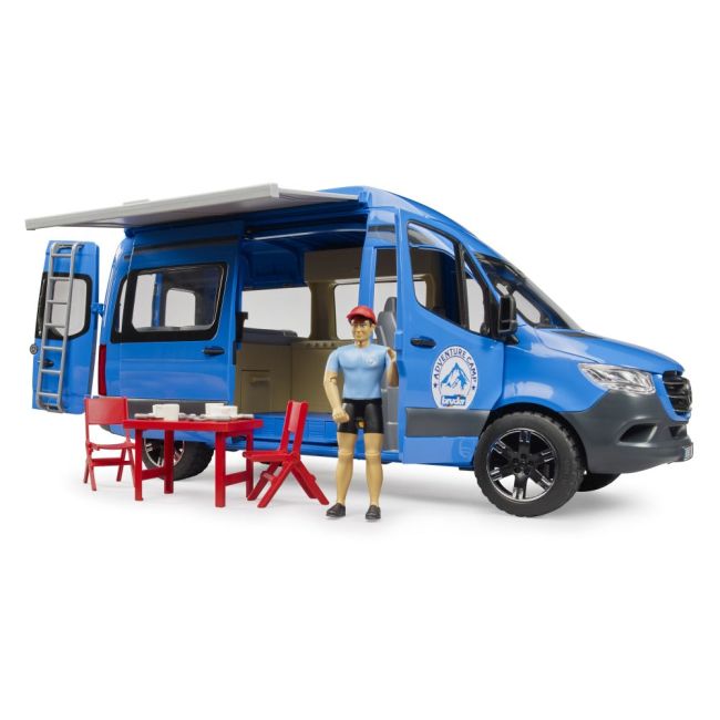 Bruder Sprinter Camping Mercedes Benz cu sofer si accesorii ARTBR02684