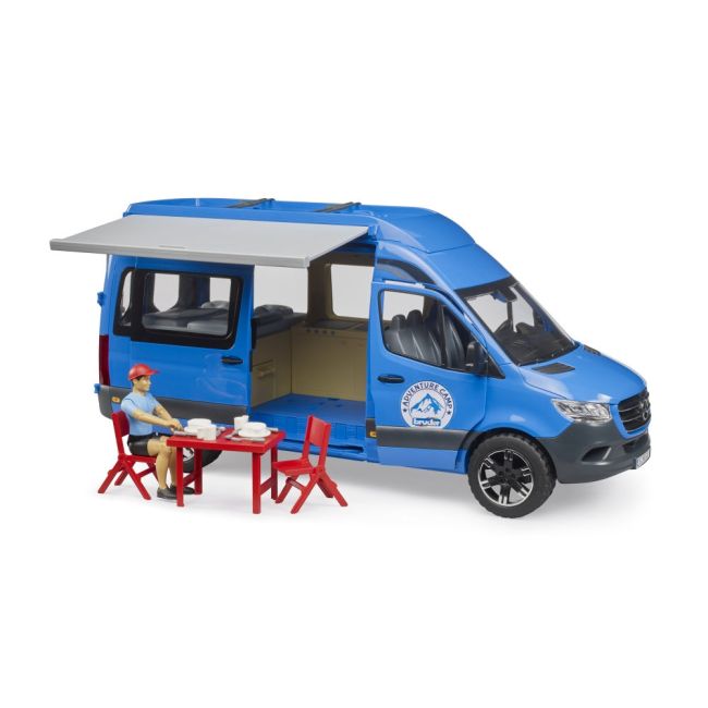 Bruder Sprinter Camping Mercedes Benz cu sofer si accesorii ARTBR02684