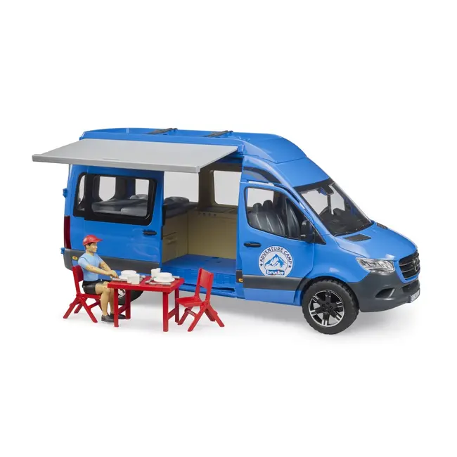 Bruder Sprinter Camping Mercedes Benz cu sofer si accesorii ARTBR02684