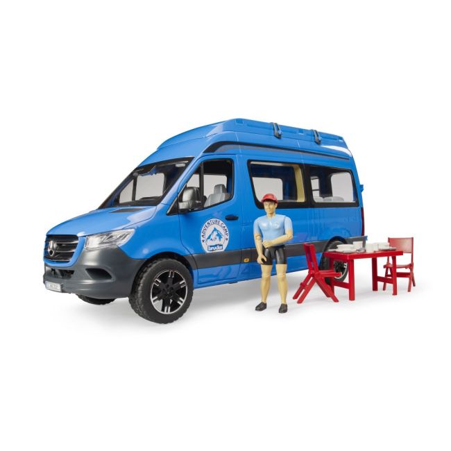 Bruder Sprinter Camping Mercedes Benz cu sofer si accesorii ARTBR02684