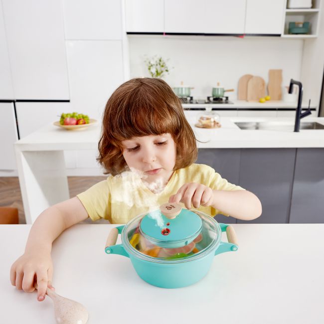 Jucarie - Set de gatit alimente la aburi (16 piese)
