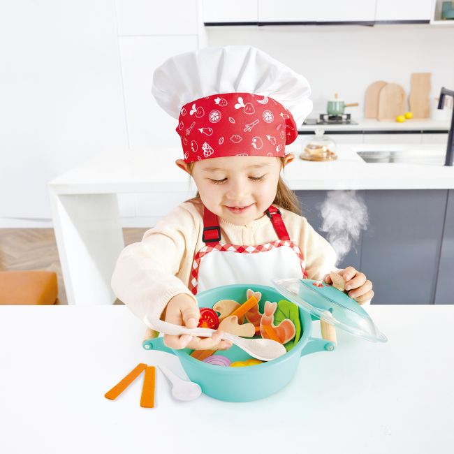 Jucarie - Set de gatit alimente la aburi (16 piese)