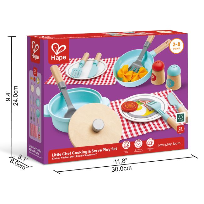 Jucarie - Set de joaca micutul Chef pentru gatit si servire (21 piese)