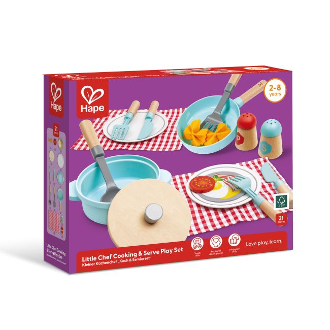 Jucarie - Set de joaca micutul Chef pentru gatit si servire (21 piese)