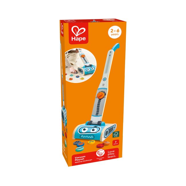 Jucarie din lemn - Set aspirator (7 piese)