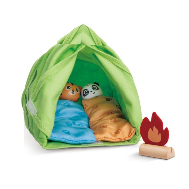 Jucarie din lemn - Set de joacă Eco-Camping (25 piese)