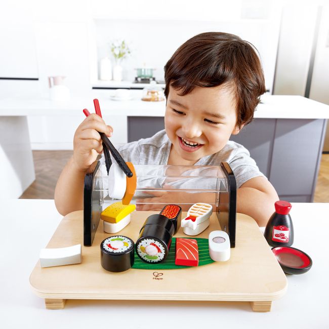 Jucarie din lemn - Sushi (13 piese)