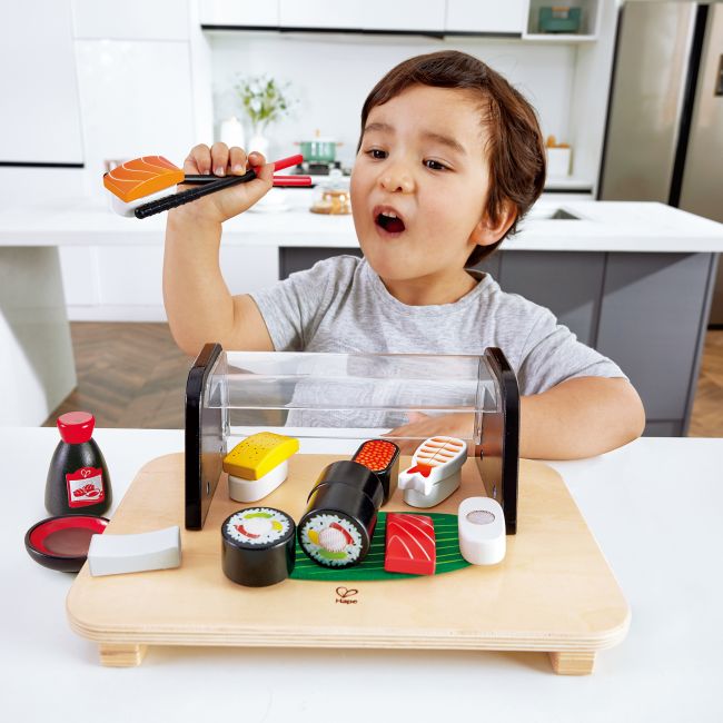 Jucarie din lemn - Sushi (13 piese)