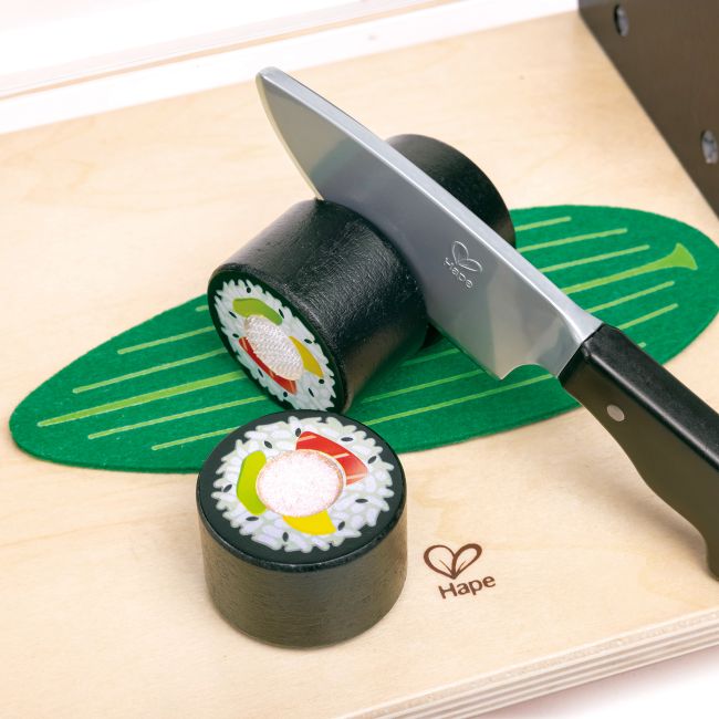 Jucarie din lemn - Sushi (13 piese)